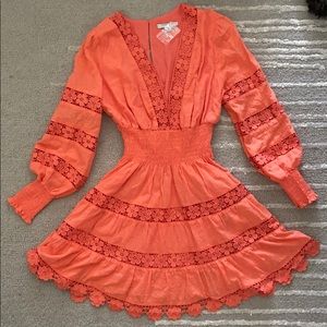 NWOT Gorgeous Coral Cotton Spring Stunner
